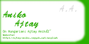 aniko ajtay business card